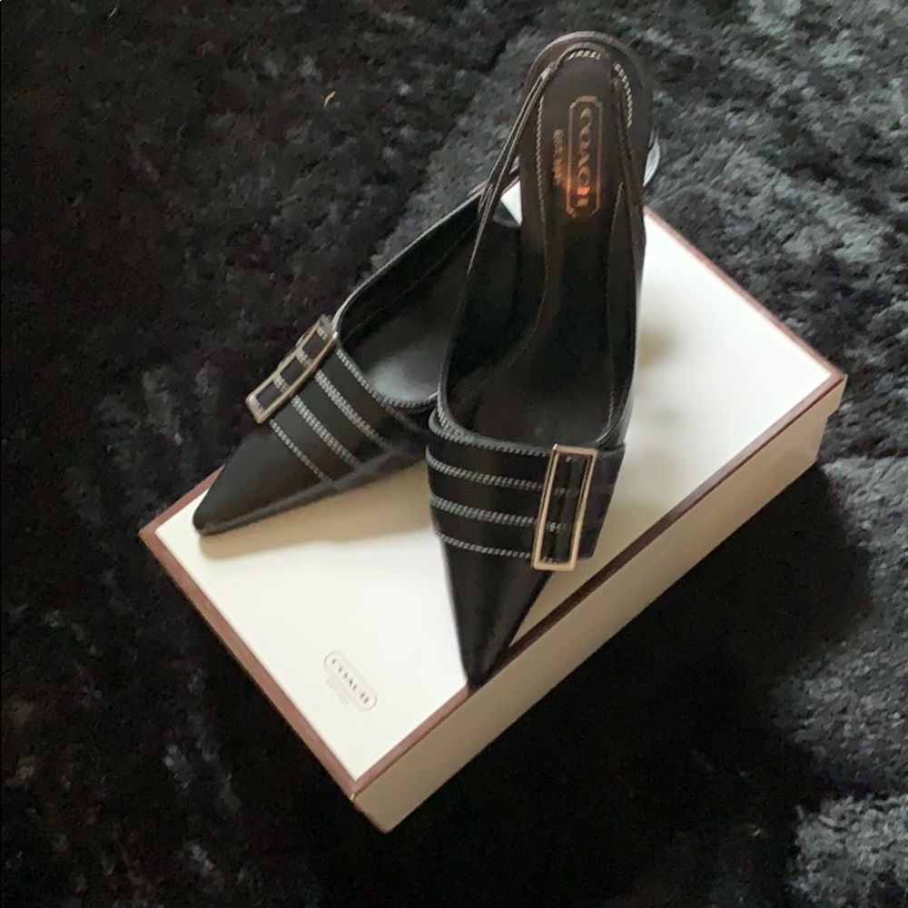 Coach sling back heels - new never worn